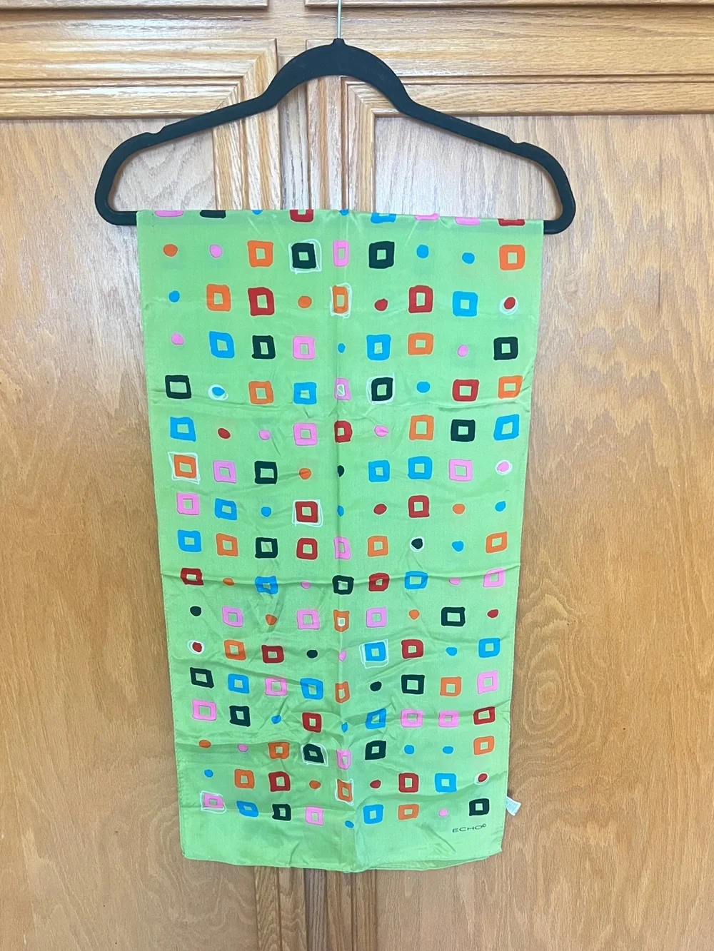 Vintage scarves by Echo  one large square and one long - with booklet